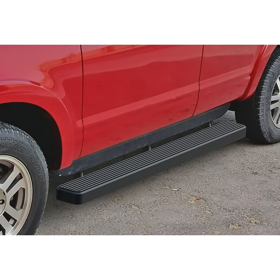 APS Running Boards 6 inches Matte Black Compatible with Ford Explorer 2006-2010 4-Door (Exclude Models with Rear AC) (Nerf Bars Side Steps Side Bars)