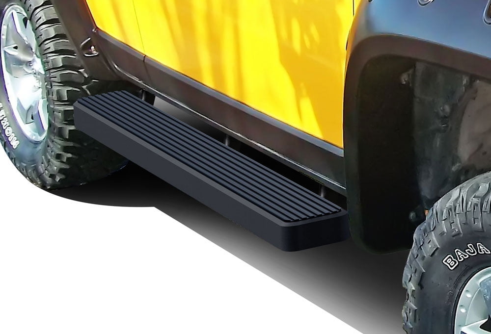 APS Running Boards 6 inches Matte Black Compatible with Toyota FJ Cruiser 2007-2014 Stainless Steel (Nerf Bars Side Steps Side Bars)