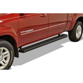 APS Running Boards 6 inches Matte Black Compatible with Toyota Tundra 2004-2006 Double Cab Stainless Steel (Nerf Bars Side Steps Side Bars)