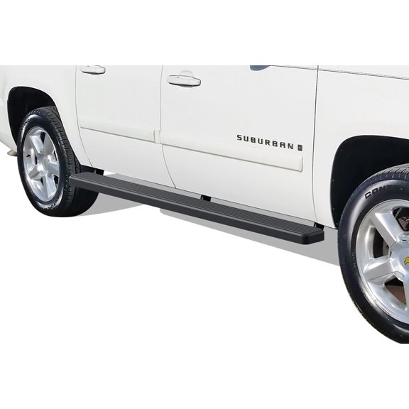 APS Running Boards 6in Black Compatible with Suburban 1500 Yukon XL 1500 2000-2020 (Exclude Z71 Denali) & Avalanche 02-13 Stainless Steel (Nerf Bars Side Steps Side Bars)