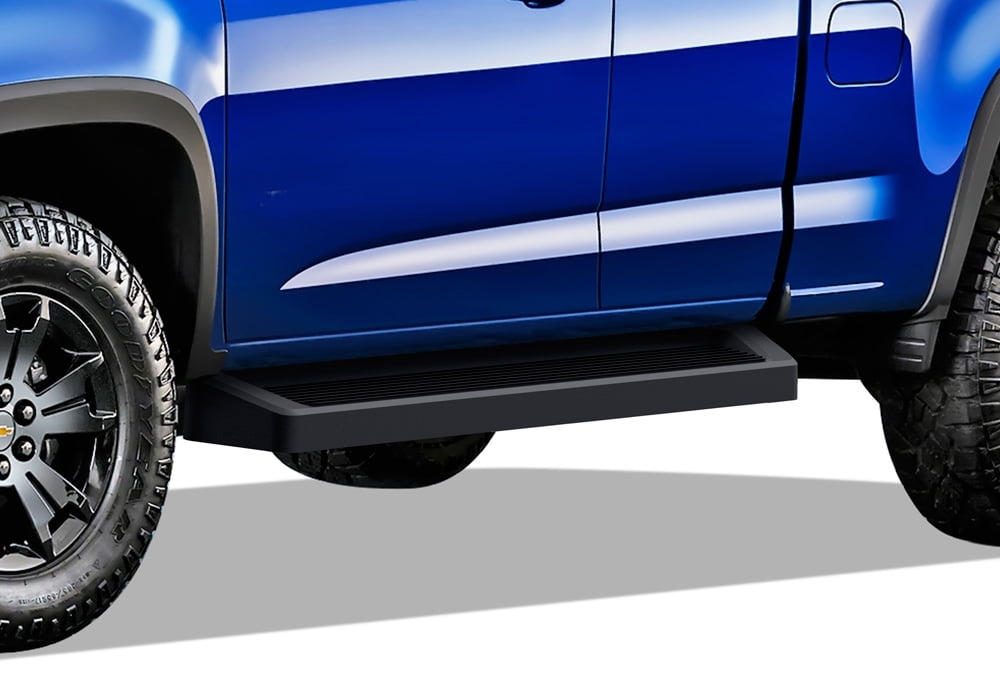 APS Running Boards 6in Black Compatible with Chevy Colorado GMC Canyon 2015-2025 Extended Cab (Nerf Bars Side Steps Side Bars)