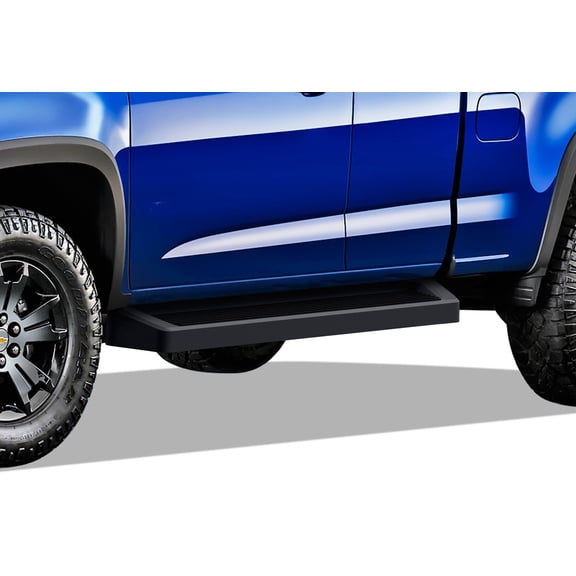 APS Running Boards 6in Black Compatible with Chevy Colorado GMC Canyon 2015-2025 Extended Cab (Nerf Bars Side Steps Side Bars)