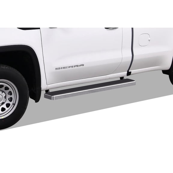 APS Running Boards 6in Compatible with Chevy Silverado GMC Sierra 1500 2019-2026 Regular Cab & Silverado 1500 LTD Sierra 1500 LD 2022 & 2500 3500 2020-2026 (Exclude 19 1500 LD) 304 Stainless Steel