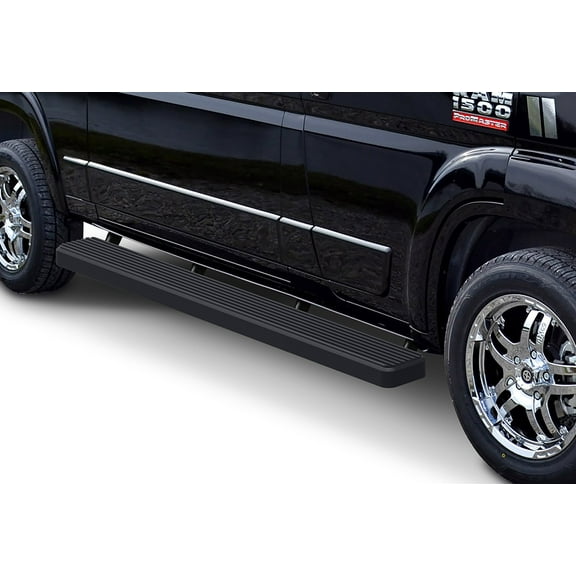 APS Running Boards 6in Matte Black Compatible with Ram ProMaster 2014-2025 Full Size Van 118 inches Wheelbase 3 Door Only (Nerf Bars Side Steps Side Bars)