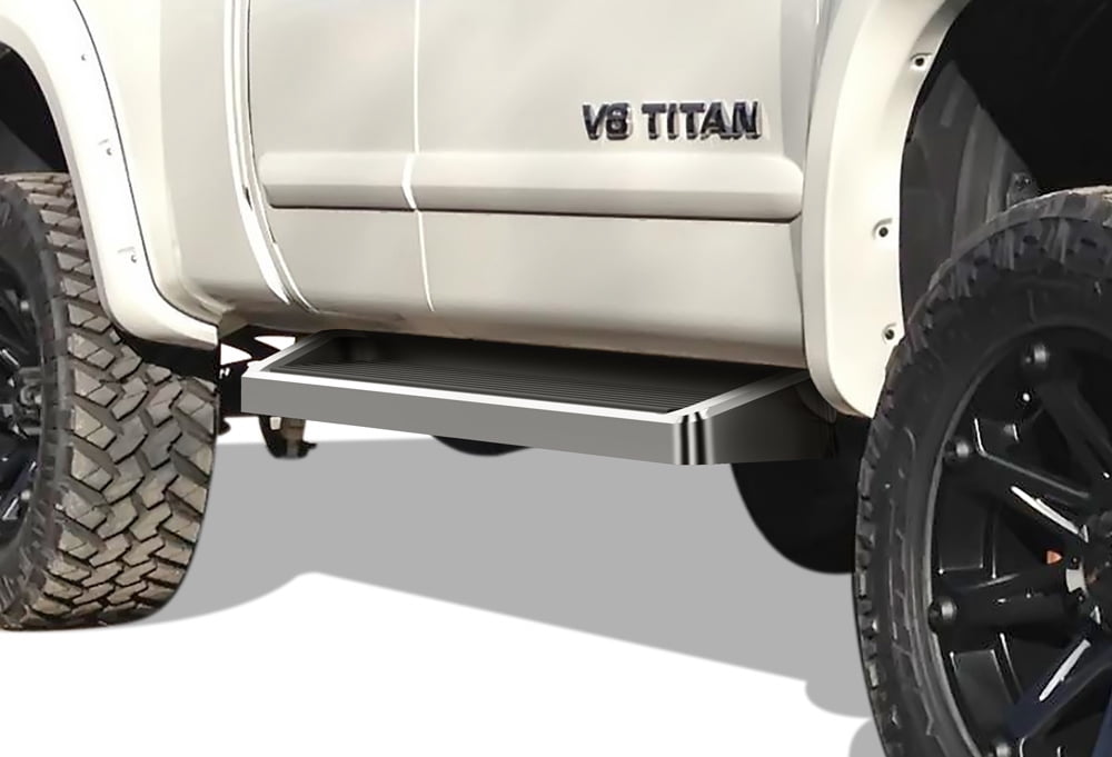 APS 304 Stainless Steel 6in Running Boards For Nissan Frontier King Cab & Suzuki Equator
