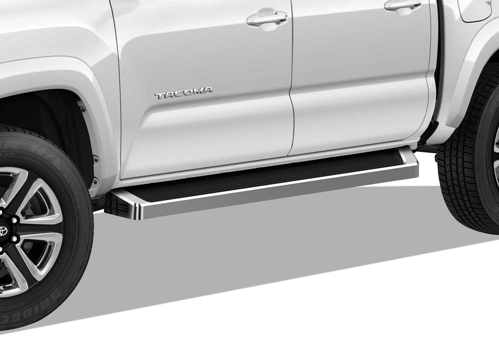 APS Running Boards Style Compatible with Toyota Tacoma 2005-2023 Double Crew Cab (Nerf Bars Side Steps Side Bars)
