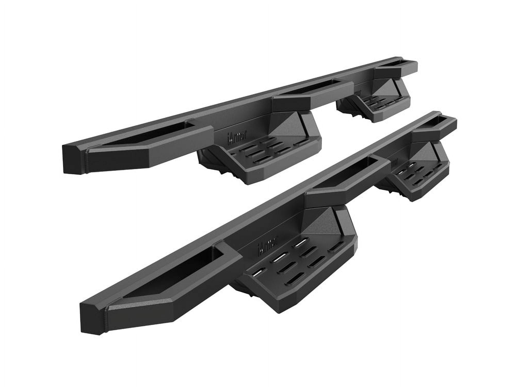 APS Stainless Steel 6.5in Nerf Bars Pocket Steps Square Tube Rocker ...