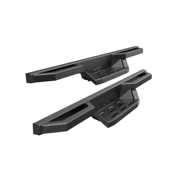 APS Stainless Steel 6.5in Nerf Bars Pocket Steps Square Tube Rocker Guards Compatible with Jeep Wrangler JK 2Dr 07-18