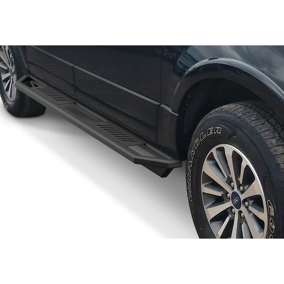 APS Stainless Steel Off-Road Steps Armor Compatible with Ford Expedition 2007-2017 EL (Nerf Bars Side Steps Side Bars)