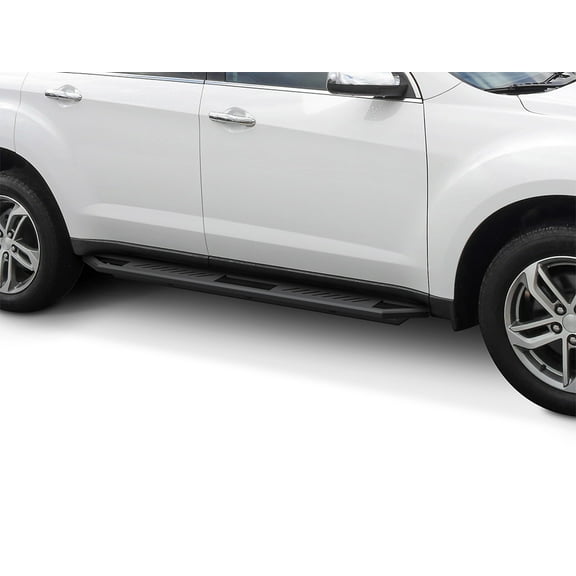 APS Stainless Steel Side Steps Armor Compatible with Chevy Equinox & GMC Terrain 2010-2017 (Exclude Denali Models) (Nerf Bars Side Steps Side Bars)