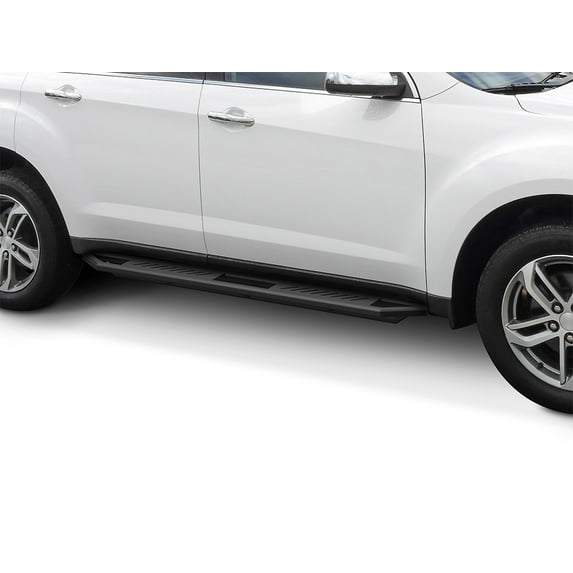 APS Stainless Steel Side Steps Armor Compatible with Chevy Equinox & GMC Terrain 2010-2017 (Exclude Denali Models) (Nerf Bars Side Steps Side Bars)