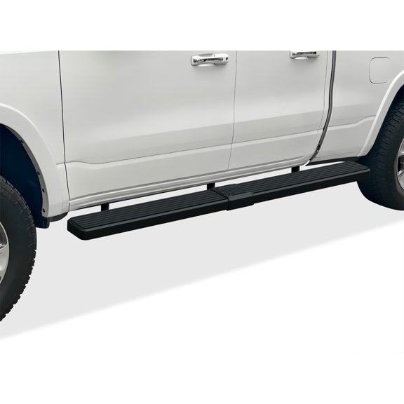 APS iBoard W2W 5in Running Boards Black for Ram 1500 Crew Cab 6.5ft Bed