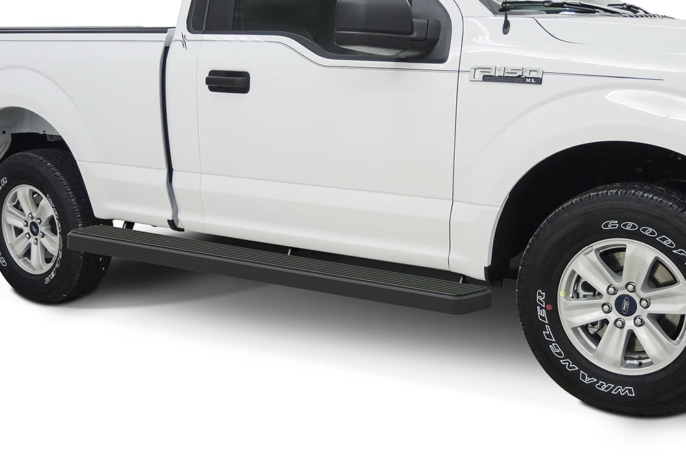 APS Wheel to Wheel Running Boards 6in Compatible with Ford F150 2015-2025 Regular Cab 6.5ft Bed & F-250 F-350 Super Duty 2017-2025 (Nerf Bars Side Steps Side Bars)