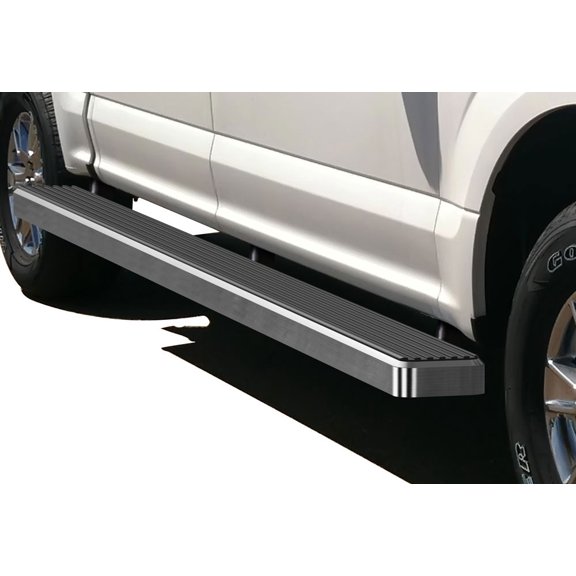 APS Wheel to Wheel Running Boards Compatible with Ford F150 2015-2025 SuperCrew Cab 5.5ft Bed & F150 Lightning 2022-2025 & F-250 F-350 Super Duty 2017-2025 Crew Cab Stainless Steel Nerf Bars Steps