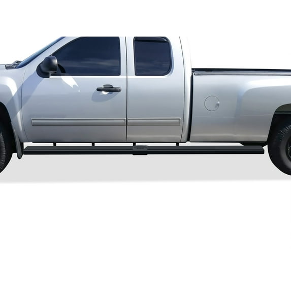 APS Wheel to Wheel iBoard 6 inches Compatible with Chevy Silverado GMC Sierra 2007-2018 Double Cab Extended Cab 8ft Bed & 2500 3500 2019 (Exclude 07 Classic) (Nerf Bars Side Steps Side Bars)