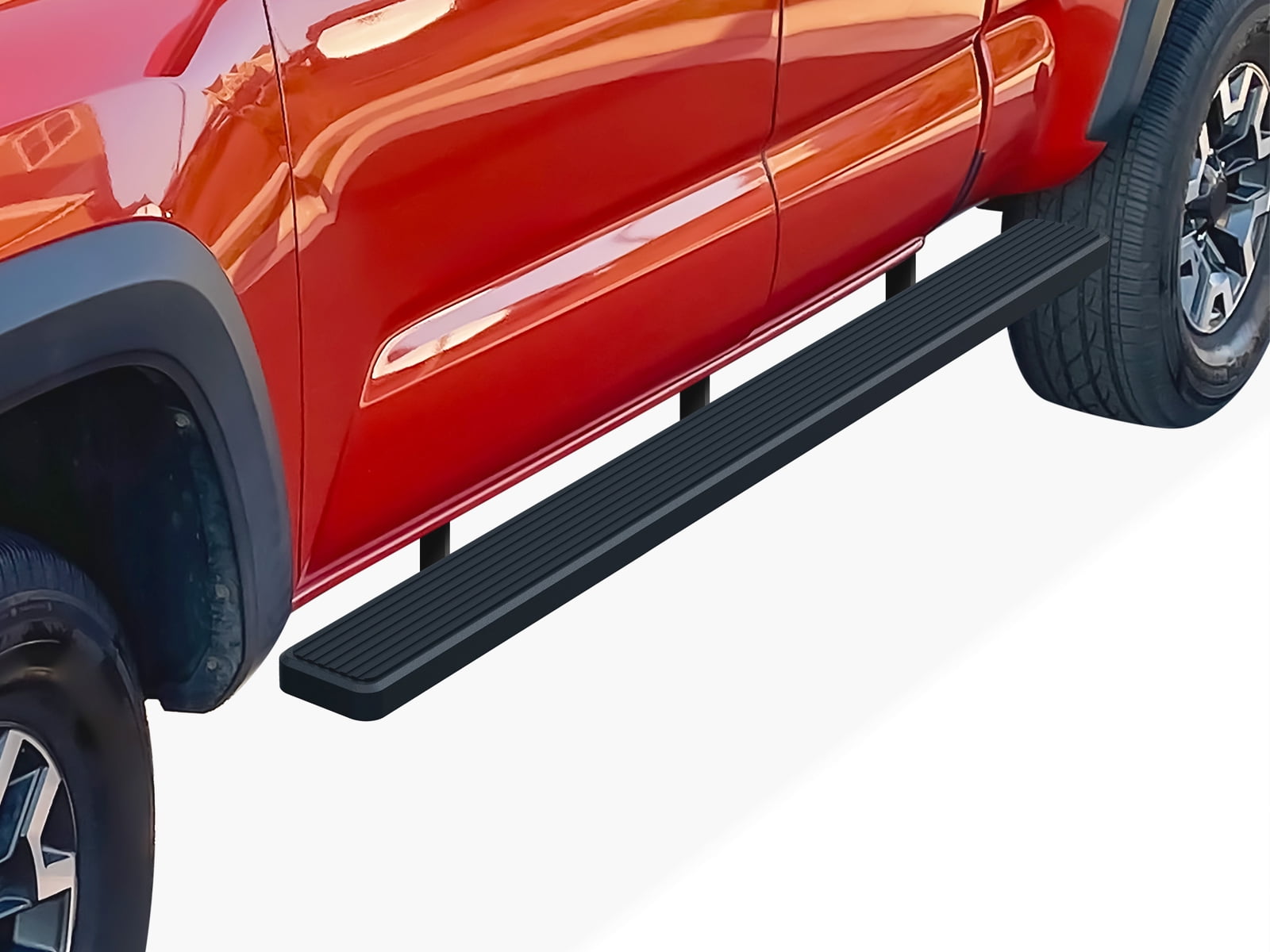 APS Wheel to Wheel Running Boards 5-inch Compatible with Toyota Tacoma 2005-2023 Access Cab 6ft Bed (Nerf Bars Side Steps Side Bars)