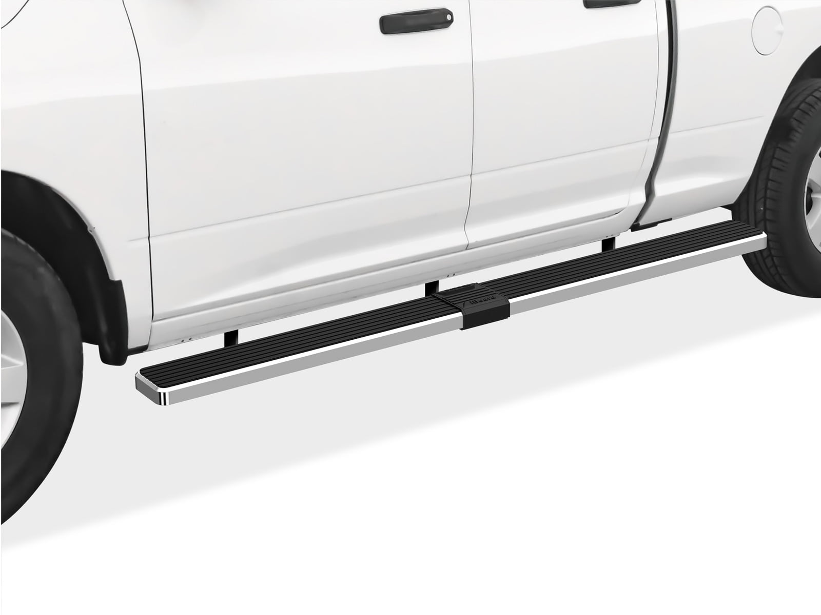APS Wheel to Wheel Running Boards 5 inches Compatible with Dodge Ram 1500 2009-2018 Quad Cab 6.5ft Bed (Nerf Bars Side Steps Side Bars)