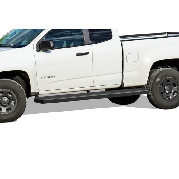 APS Wheel to Wheel Running Boards 5in Compatible with Chevy Colorado GMC Canyon 2015-2022 Extended Cab 6ft Bed (Nerf Bars Side Steps Side Bars)