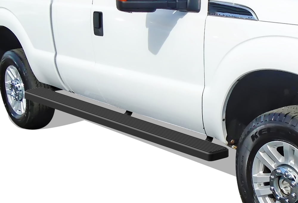 APS Wheel to Wheel Running Boards 5in Compatible with Ford F250 F350 Super Duty 1999-2016 Super Cab Pickup 5.5ft Bed (Nerf Bars Side Steps Side Bars)