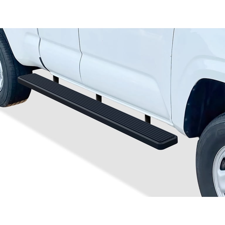 KUIPERAUTO 6 Inch Running Boards For 2005-2024 Toyota Tacoma Access Cab – Black Powder Coated, Aluminum, 500lb Capacity