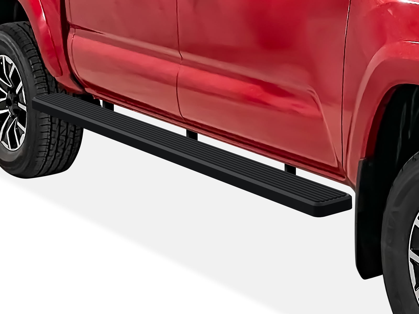 APS Wheel to Wheel Running Boards 6-inch Compatible with Toyota Tacoma 2005-2023 Double Crew Cab 5ft Bed (Nerf Bars Side Steps Side Bars)