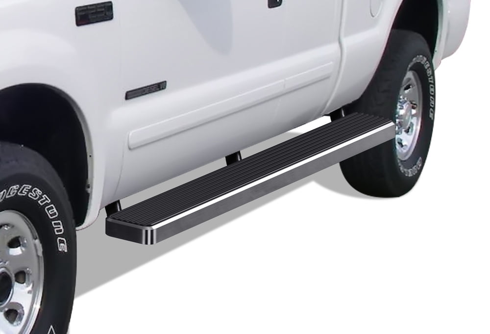 APS Wheel to Wheel Running Boards 6in Compatible with Ford F250 F350 Super Duty 1999-2016 Super Cab Pickup 5.5ft Bed (Nerf Bars Side Steps Side Bars)