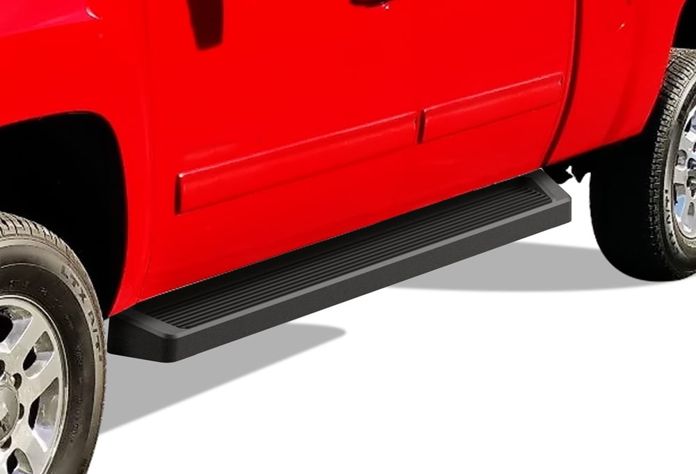 APS Black Running Boards Style Compatible with Chevy Silverado GMC ...
