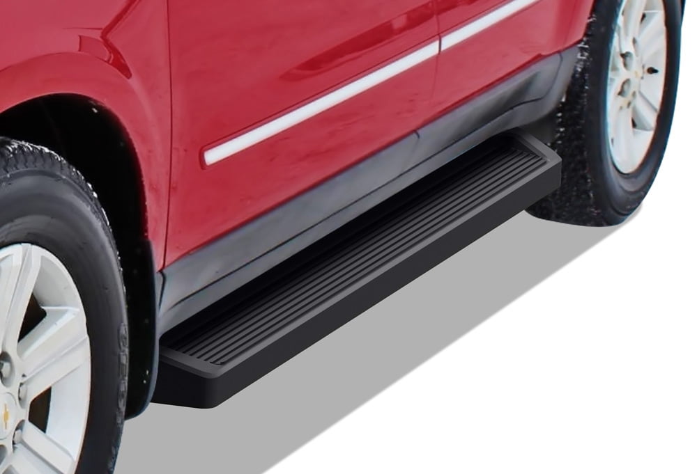 APS iBoard Black Running Boards Style Compatible with Chevy Traverse