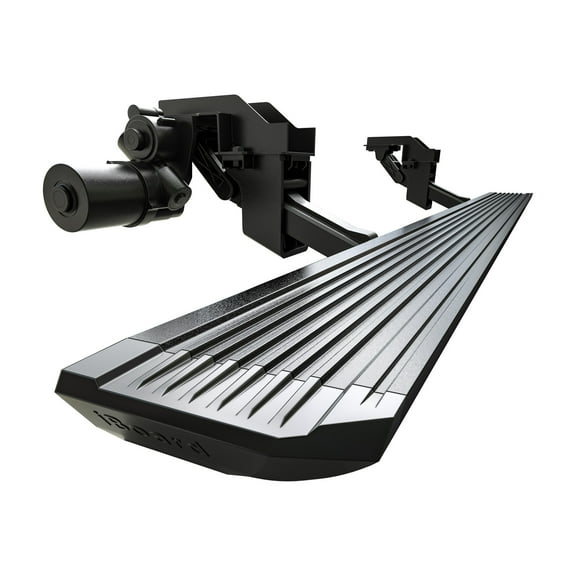 APS iBoard Power Side Steps Running Boards Compatible with Chevy/GMC Silverado/Sierra 1500 2022-2024 Extended Cab (Excl. 22 1500 LTD) & 2500/3500 2024 (Retractable Stylish Design, Durable Aluminum)