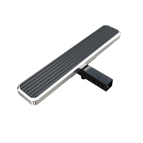 APS iStep Silver 26in Rear Hitch Step Class 3 & 4 & 5 Receiver Tube (Hitch Step Roof Rack Bumper Guard Protector)