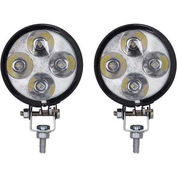 APSMOTIV 24V LED Work Lamp Waterproof LED Pods, Led Fog Light 24V Led Fog Lights, Led Work Lights for Truck Trator Jeep ATV UTV Golf cart Boat, 24v Round Tractor Motorcycle(2pcs)