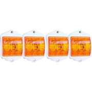 APSMOTIV 2PCS led marker lights trailer, 24V Waterproof Trailer Marker Light Red chicken lights for semi trucks freightliner cargo Marker lights Universal Fit