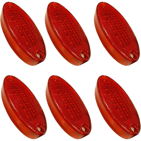APSMOTIV 6PCS led marker lights trailer, 12V Waterproof Trailer Marker Light Red LED Side Marker Clearance Lights for Trailers for semi trucks freightliner cargo Marker lights Universal Fit