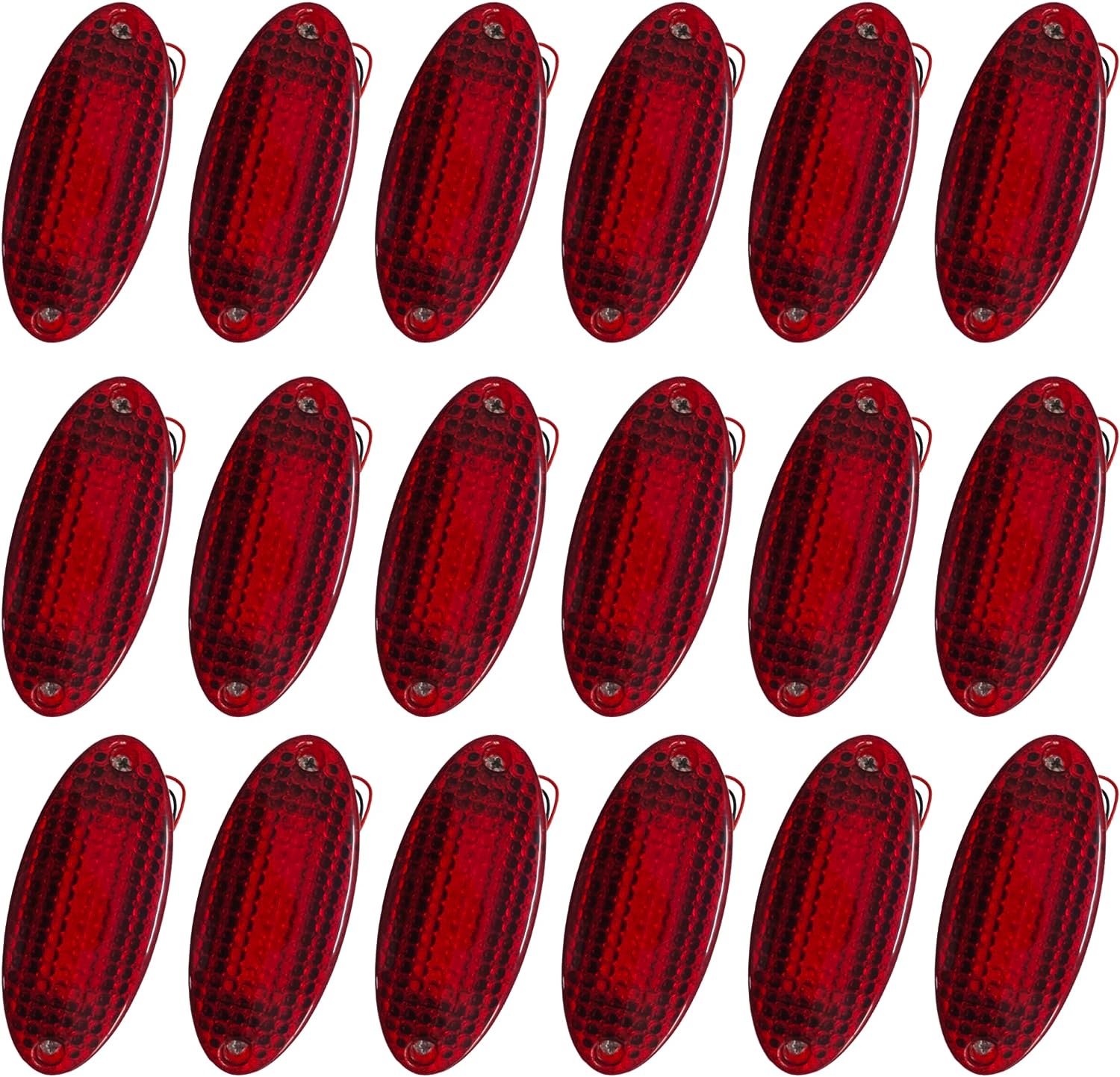 APSMOTIV 6PCSAmber LED Side Marker Clearance Lamp Heavy Truck Lighting