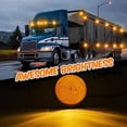 thumbnail image 1 of APSMOTIV Auxilary Lamps 3" Round Amber Led Side Marker Trailer Lights Led Light Trailer Clearance Marker Led Universally Fit Any Vehicles With (Amber, 12V Volts), 1 of 7