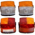 thumbnail image 1 of APSMOTIV Front and Rear Combination Lamp Light Set of 4 (2 Right Side + 2 Front Side) for J D Tractor and Deutz Fahr Tractor 3223263R91, 1 of 5