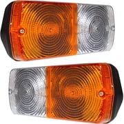 APSMOTIV Front combination lamp Side Indicator lights assembly with 12v Bulbs Replacement for Massey Ferguson tractor 230 240 250 265 275 290 298 365 375 390 398 399 560 565 592 575 and 595