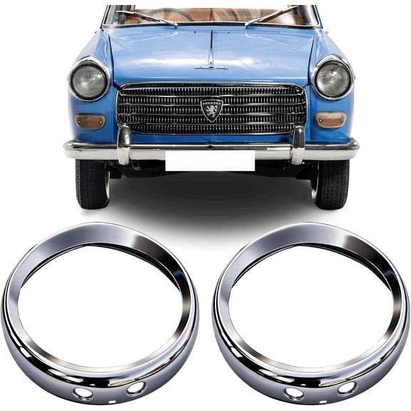 APSMOTIV Headlight Metal Rims Replacement for Peugeot 404-11009500