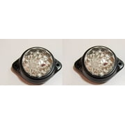 APSMOTIV LED CLEAR Multiple Use Auxiliary Lamp with 6 LEDs 12 Volts Set of 2 Clear Color