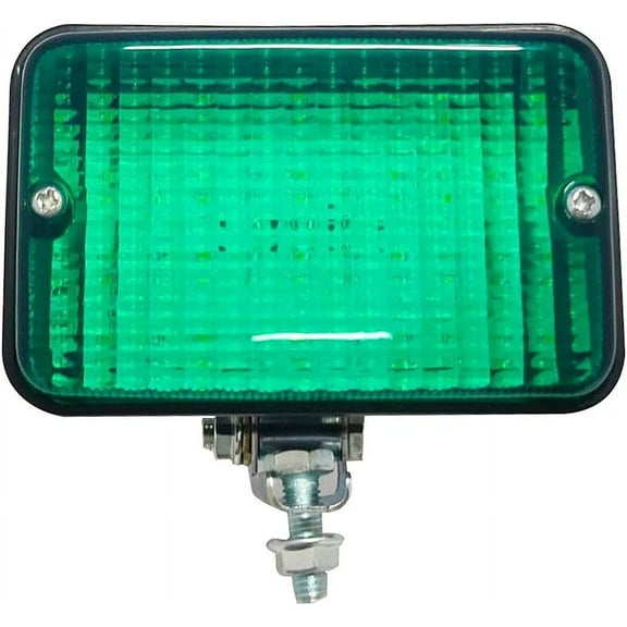 APSMOTIV LED Rear Front Fog Lamp Tail/Stop Lamp Light for Trucks Tractors Trailers Single Piece 12 Volts Clear Green Color