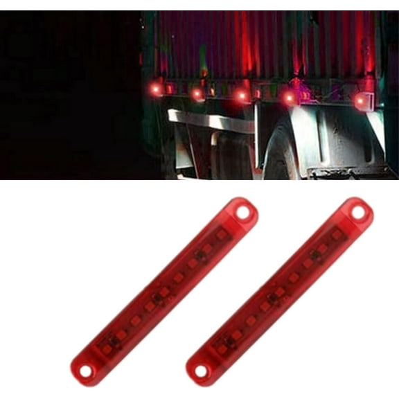 APSMOTIV Led Side Marker Light 12V Trailer Rv Marker Led Light Rectangular Led/Smd Truck Trailer Rv Campervan Pickup Tractor Suv Shockproof Amber Universal Fit