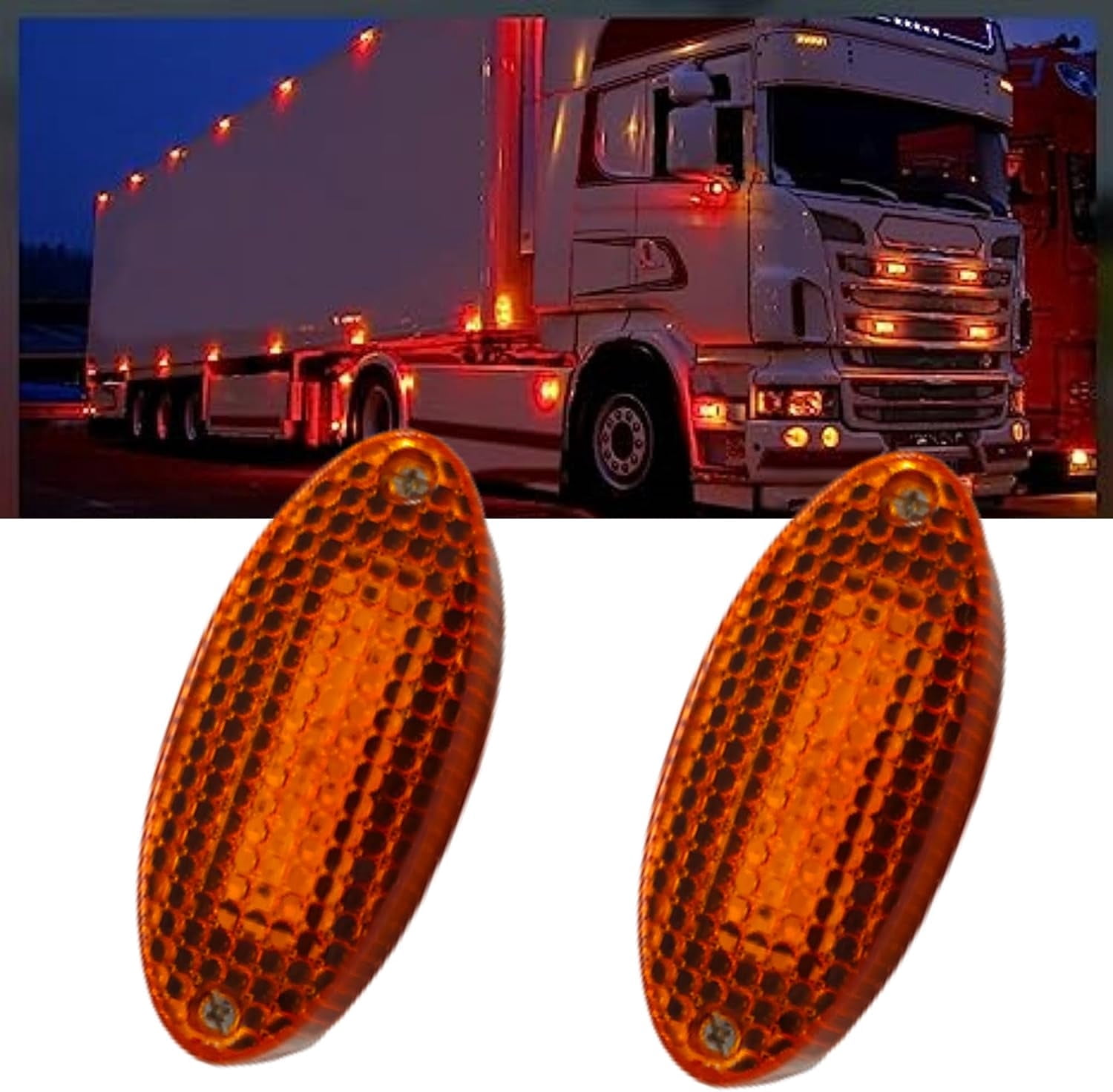 Marker Led APSMOTIV Led Side Marker Light 24V Trailer Rv Marker Led Light ...