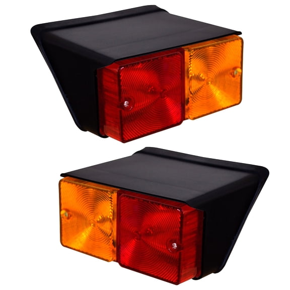 APSMOTIV Lite Green 12v Super Bright LED Rear Combination Lamp Tail lights assembly Replacement for Case/IH | Fiat | Ford New Holland Tractors 6610 535 515 4610
