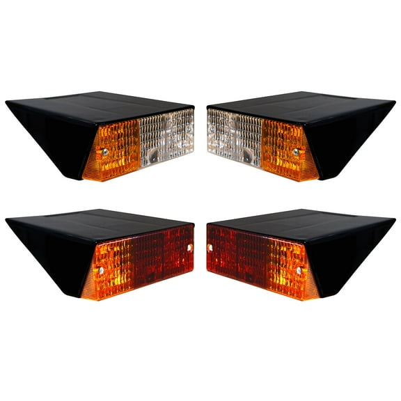 APSMOTIV Pair of taillight assembly turn signal indicator light assembly with 12v bulbs suitable for Deutz Fehr Tractor