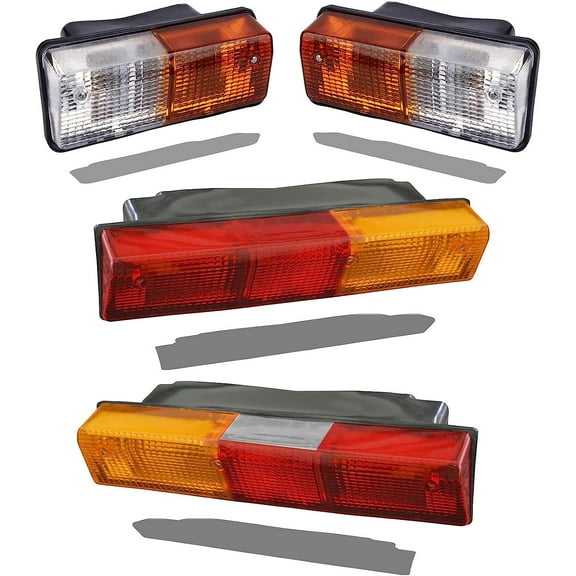 APSMOTIV turn signal assembly Lights Front Tail Lights Set Suitable for IH | Fiat | Ford | Landini and Massey Ferguson Tractors sequential turn signal,side marker indicator universalturn