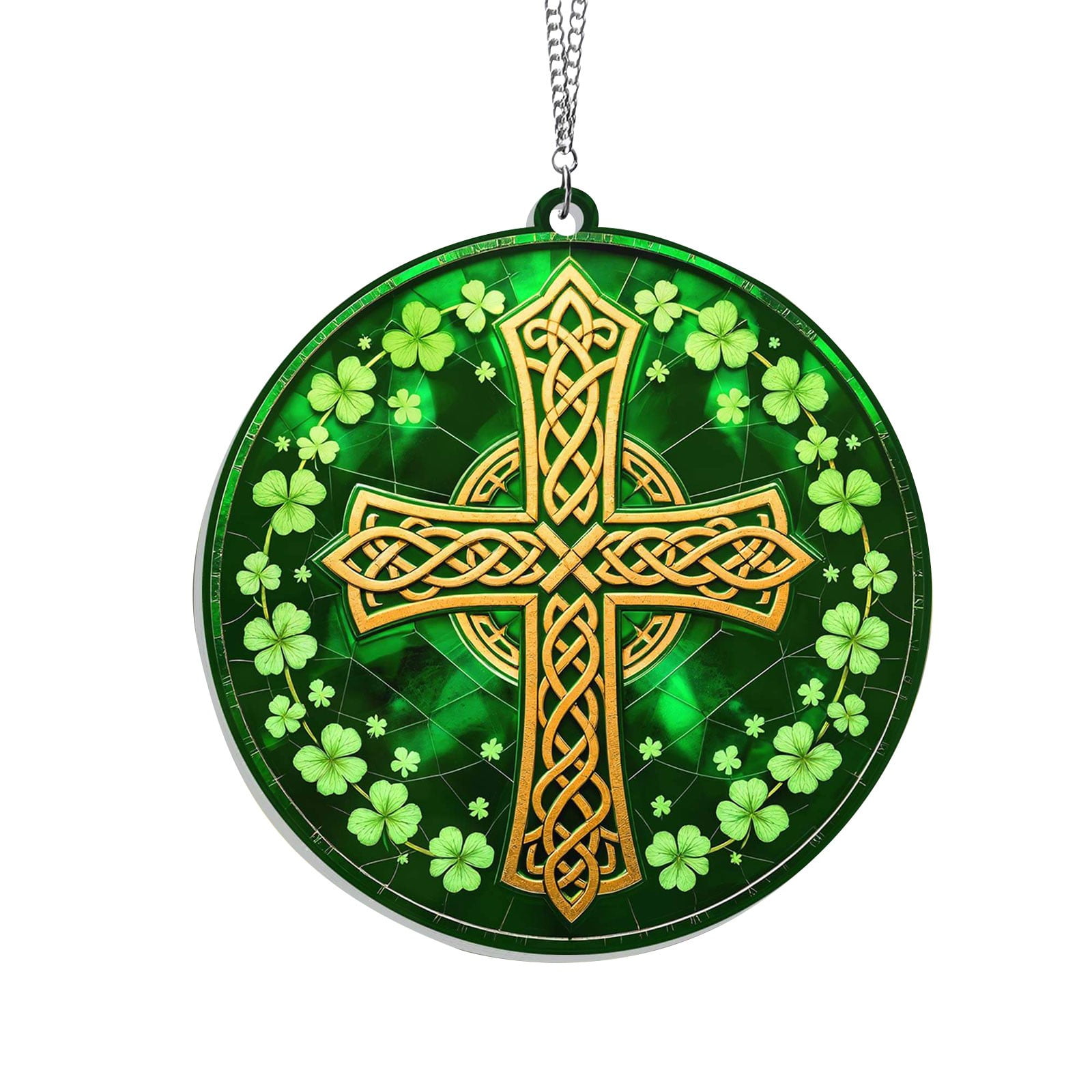 Lucky 3D Red Ladybug Shamrock Clover Charm Bead - .925 Sterling Silver Enamel Heart Charm For Bracelets & Necklaces
