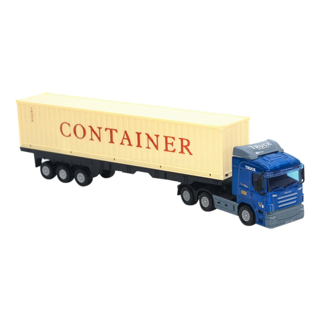 APSNB Container Truck Simulation Alloy Car Model European Transport ...