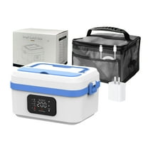 Cordless Electric Lunch Box For Adults, 16000mAh Rechargeable Self-Heating Lunch Box Food Warmer With Timer & Adjustable Heating, 34oz/1L Container With Insulat