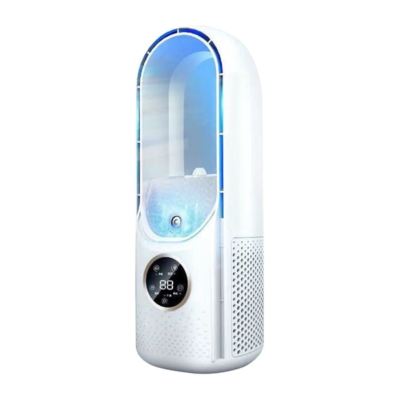 APSNB Portable Conditioning Fan Home Tower Fan, USB Bladeless Fan Multi-function Timer Energy-saving Evaporative Cooler With 6-speed