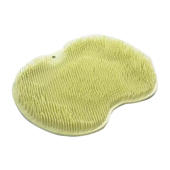 Silicone Shower Foot Scrubber Mat,Back & Feet Cleaning Pad,Shower Massage Soft Bristles Exfoliating Scrubber,Wall Mounted Slip Suction Cups for Use,Bathroom Bathing Accessories